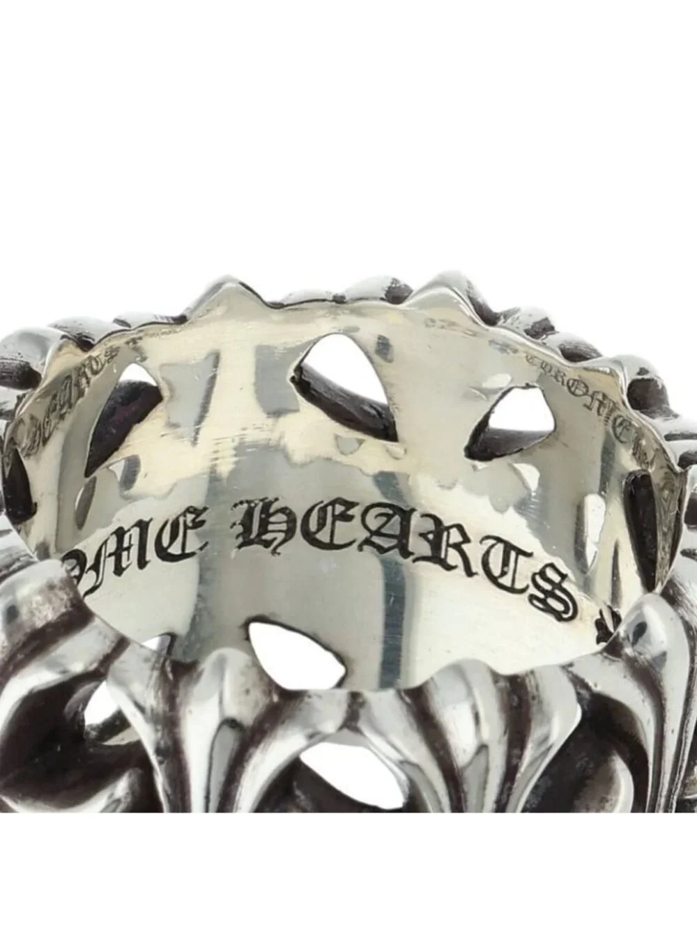 Chrome Hearts Cemetery Cross Silver Ring